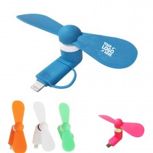 Portable 2 in 1 Mini Phone Fan